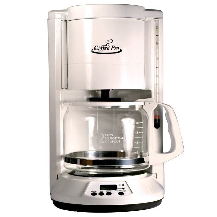 Coffee Pro 12-cup Automatic Brewer- White
