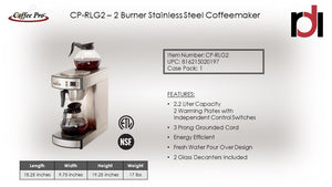 Eco-Friendly 2-Burner Pour Over Brewer
